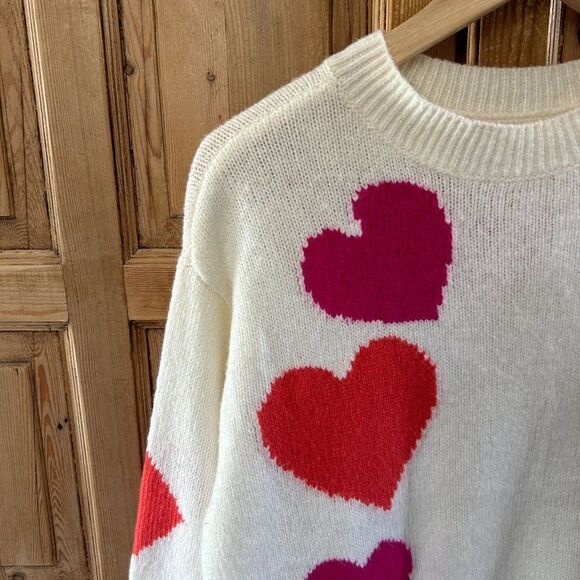 Lou & Grey‎ for LOFT Small Pullover Heart Sweater Knit - Picture 3 of 9